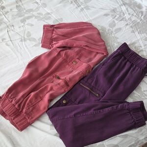 Banana Republic BUNDLE of  Joggers XS Mauve /Plum